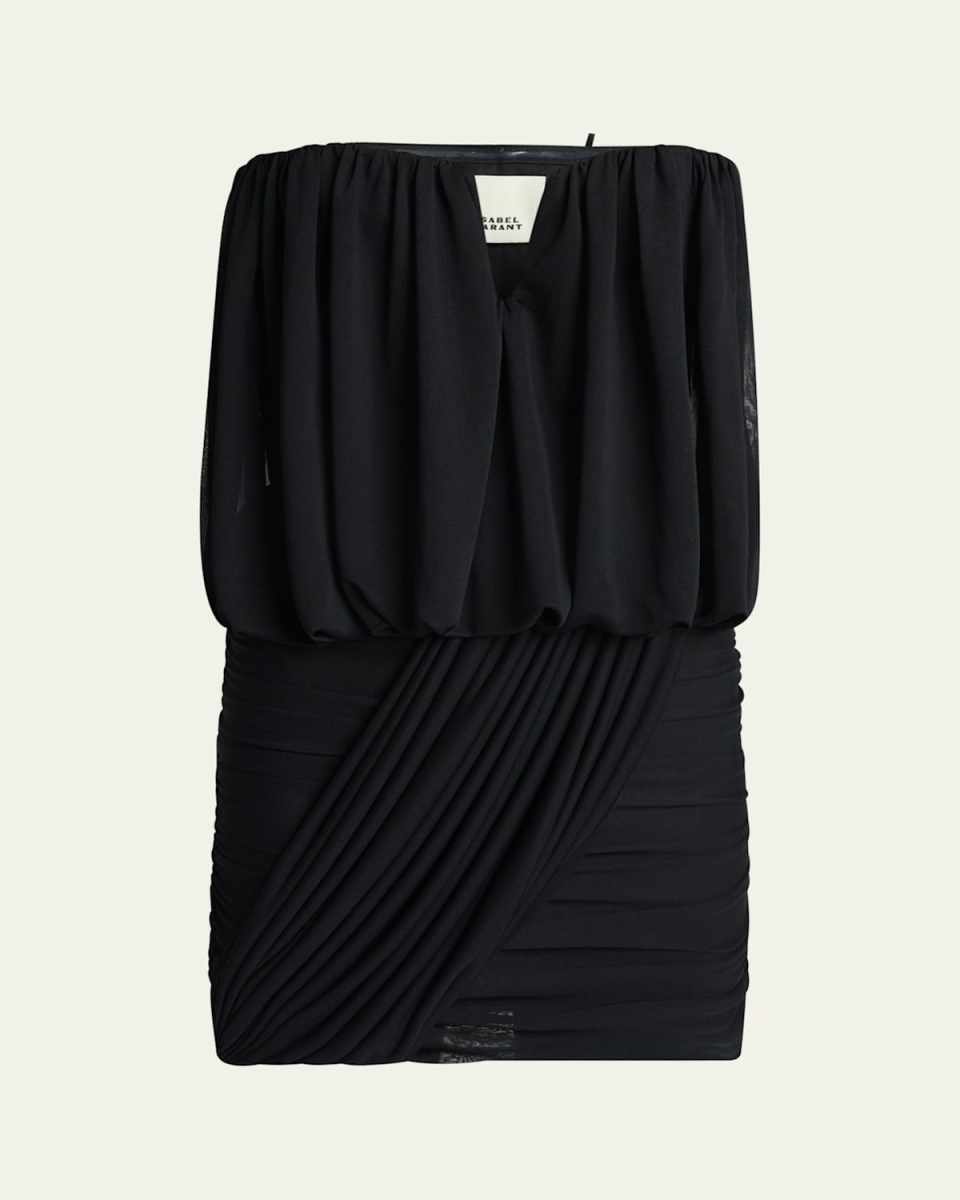 Adelita Draped Strapless Mini Dress